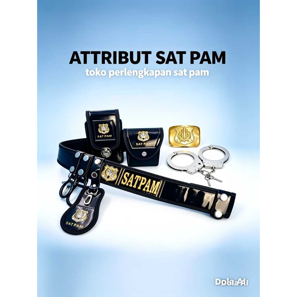 SET KOPEL PELIPIT + BANGKOL +BORGOL KELENGKAPAN SABUK SATPAM