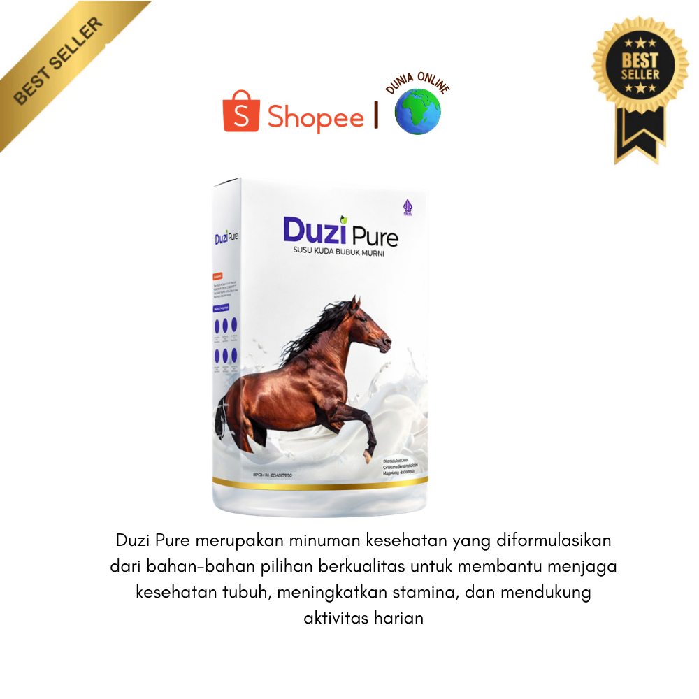 Duzi Pure Susu Kuda Bubuk Original Atasi Masalah Asam Urat  Rematik