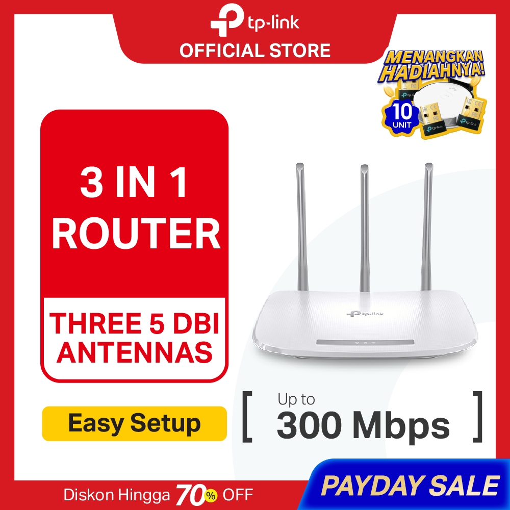 TP-Link TL-WR845N | 300Mbps WiFi Router | 4in-1 | Repeater Extender | IPTV | Access Point | WISP