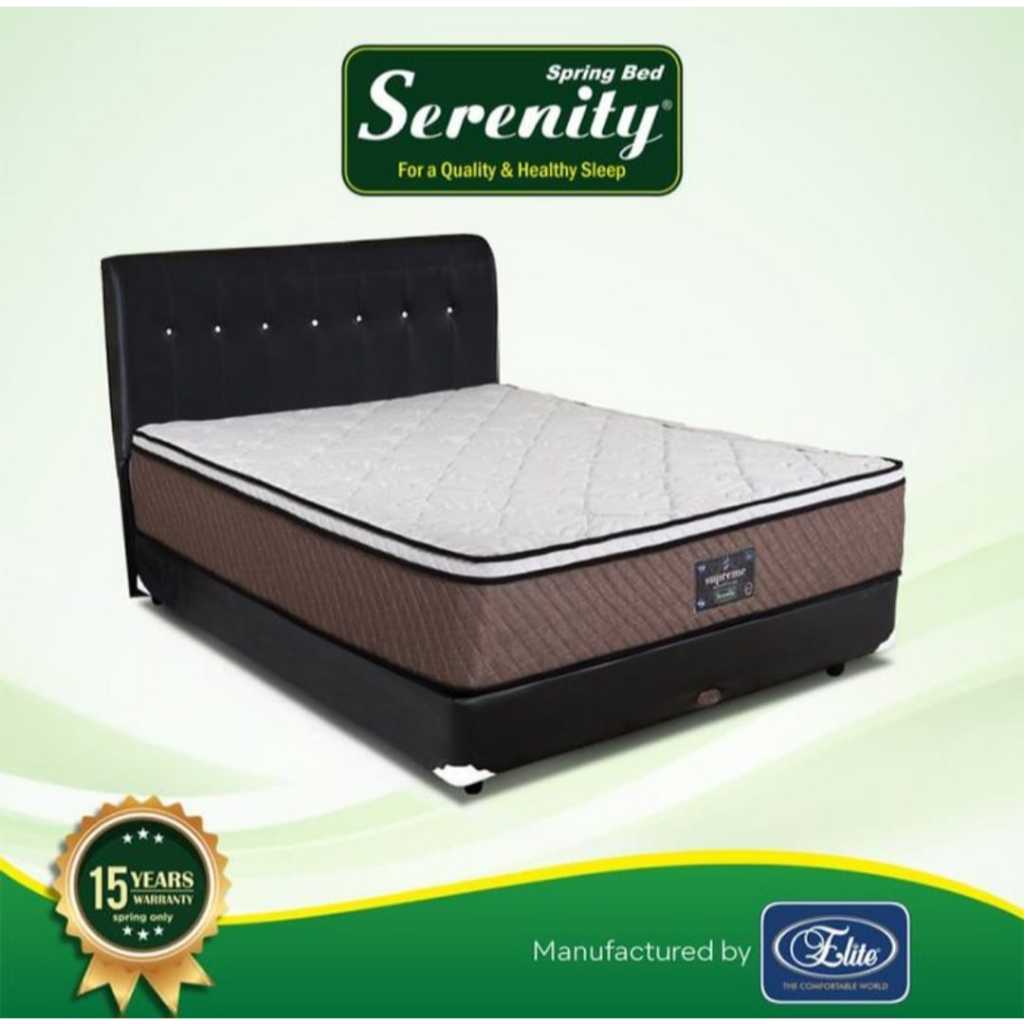 Kasur springbed elite supreme 160x200 Kasur Plustop Tebal 30 cm Kasur garansi pabrik