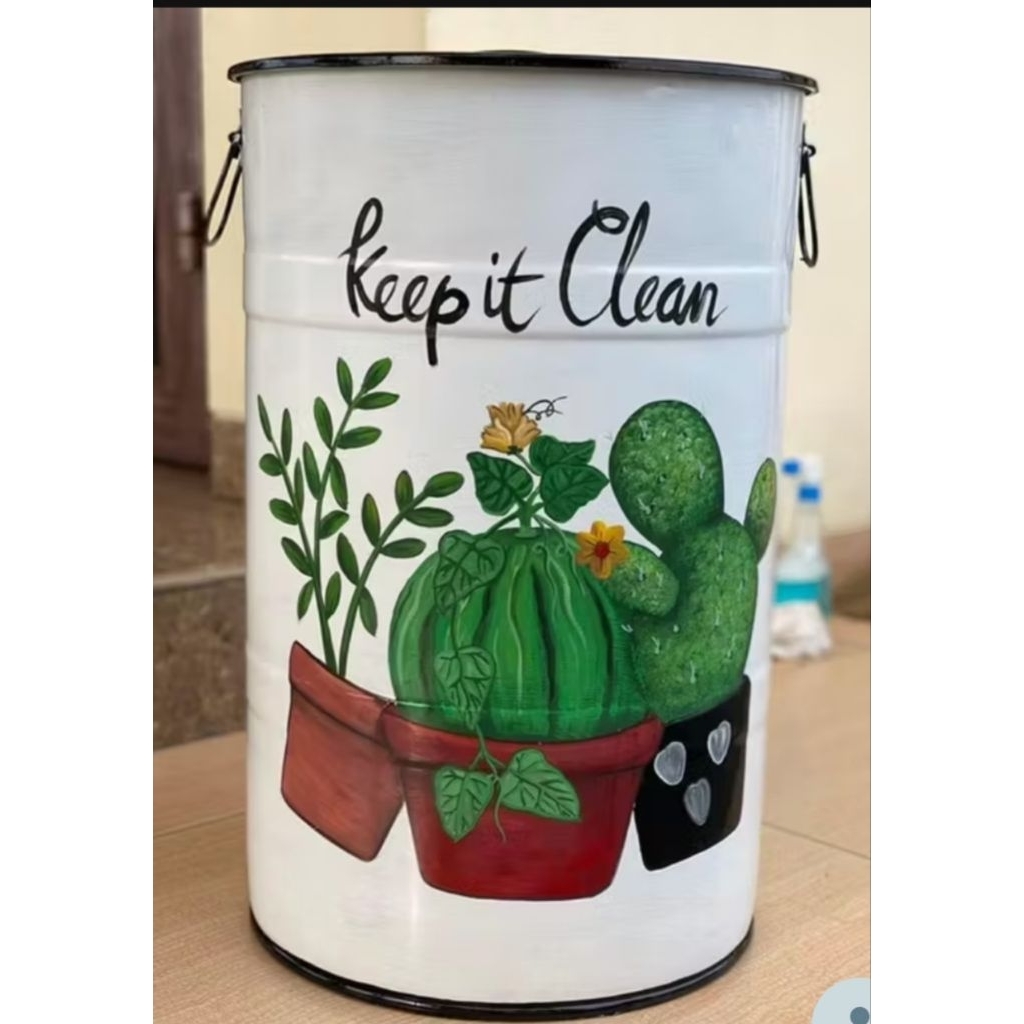 Tempat Sampah Besi / Tong Sampah Besi / Tempat Sampah Costum / Tong Sampah Costum / Tempat Sampah Lu