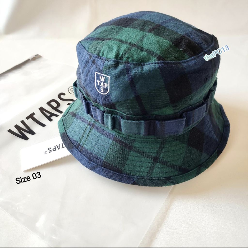 WTAPS JUNGLE 01 FLANNEL BUCKET HAT FW22 AUTHENTIC 100% BNWT
