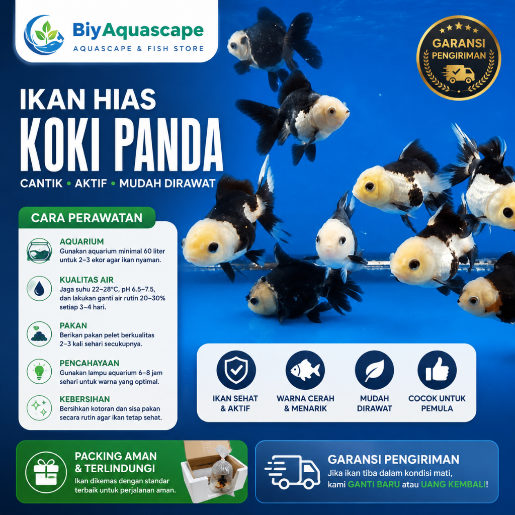 IKAN HIAS KOKI PANDA / IKAN HIAS MAS KOKI PANDA