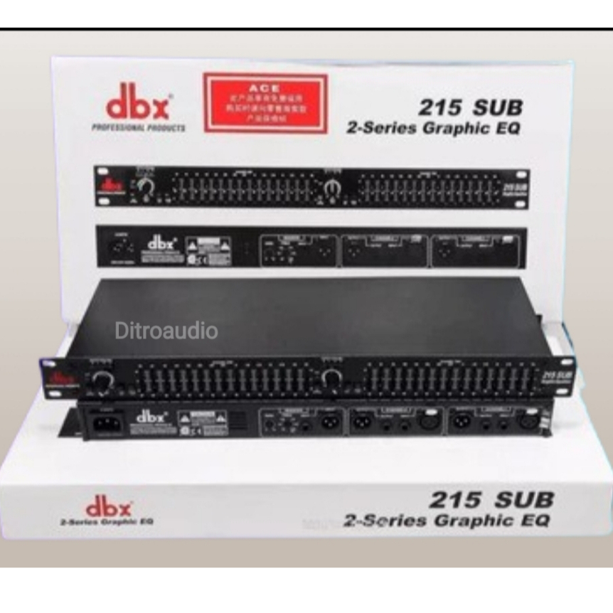 Equalizer DBX 215 SUB ORIGINAL / 215-SUB PLUS SUBWOOFER 2 channel