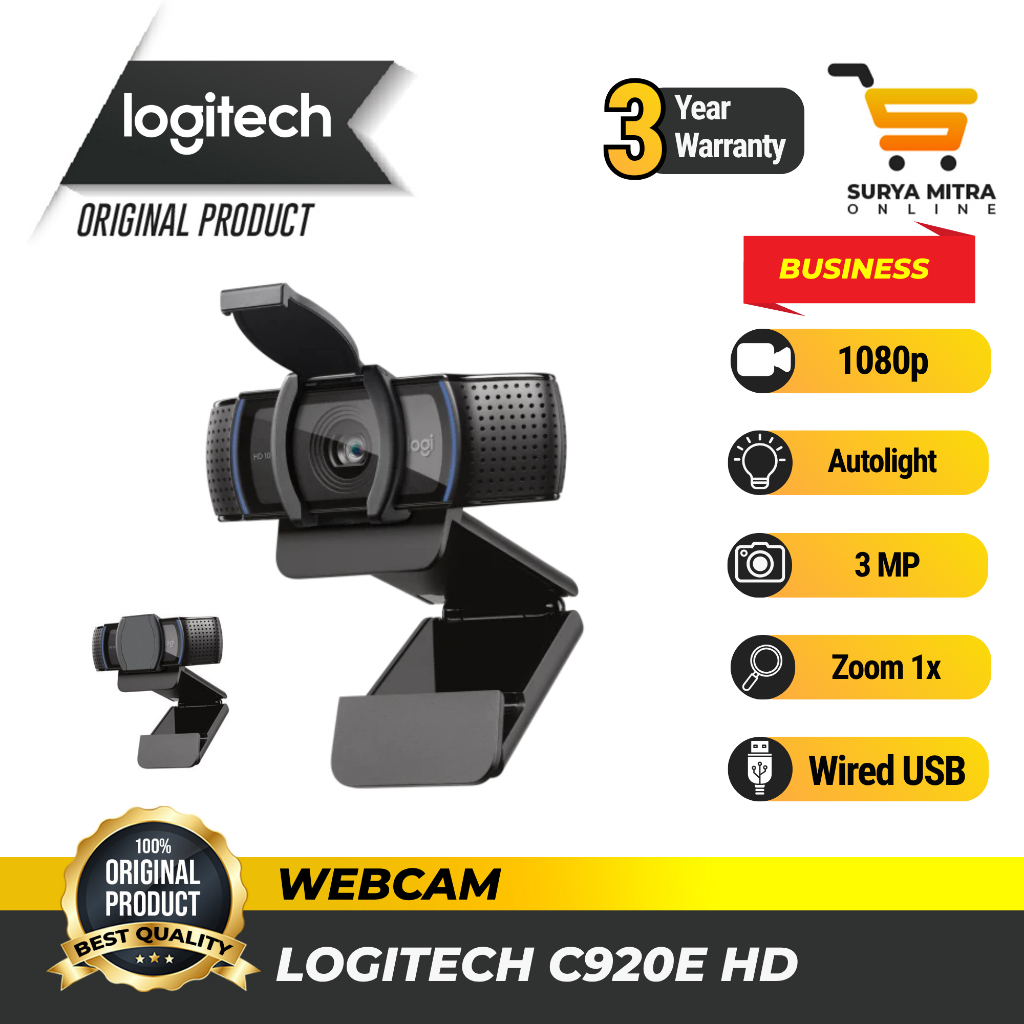 Webcam Logitech C920e HD 1080p