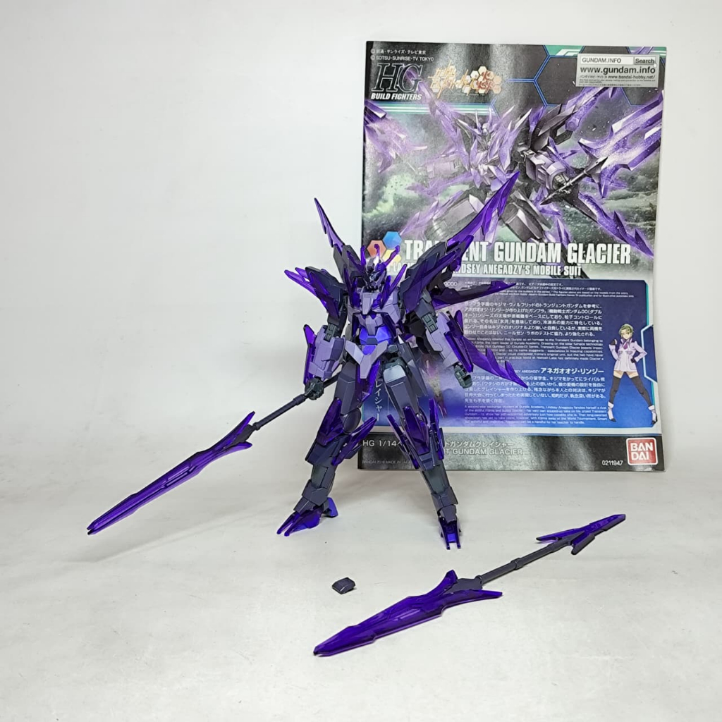 Bandai HGBF Transient Gundam Glacier / Model Kit Gundam HG 1/144 2nd Sudah Rakit H227
