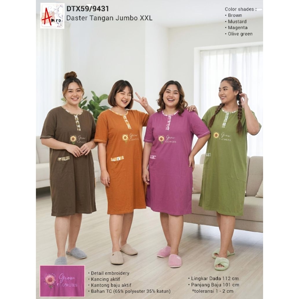 DASTER AMRO DTX 9431 JUMBO XXL LABEL PUTIH KANCING AKTIF