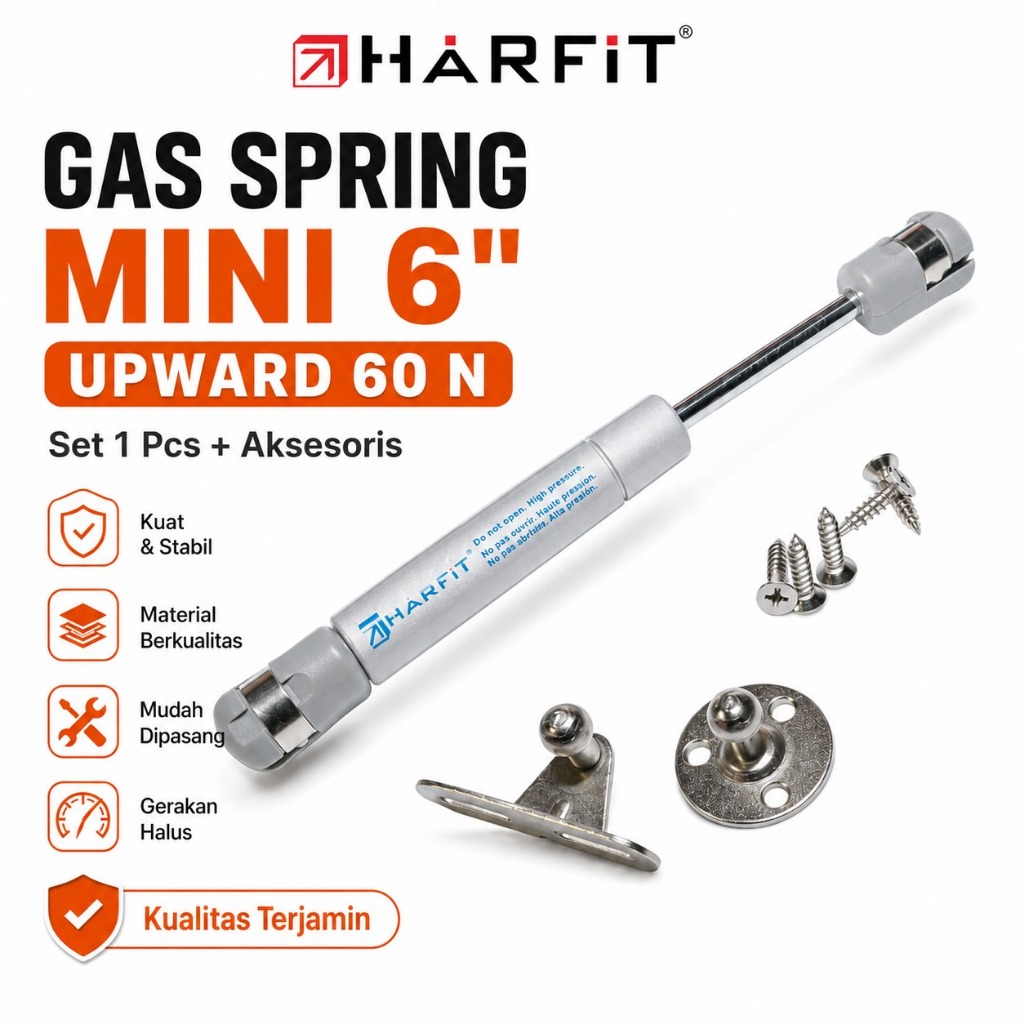 Harfit Mini Gas Spring 60N – Hidrolik Furniture