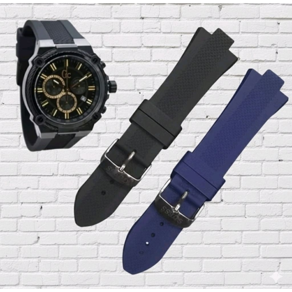 Tali Jam Ruber GC Collection lug 26mm Strap GUESS Y2400BG