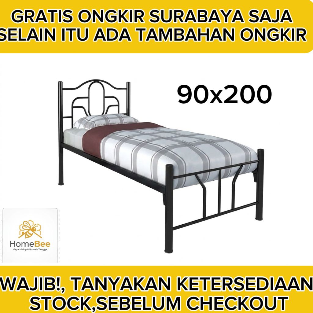 DIPAN BESI/RANJANG BESI UK 90X200 (KOST/MESS) ORBITREND JUPITER