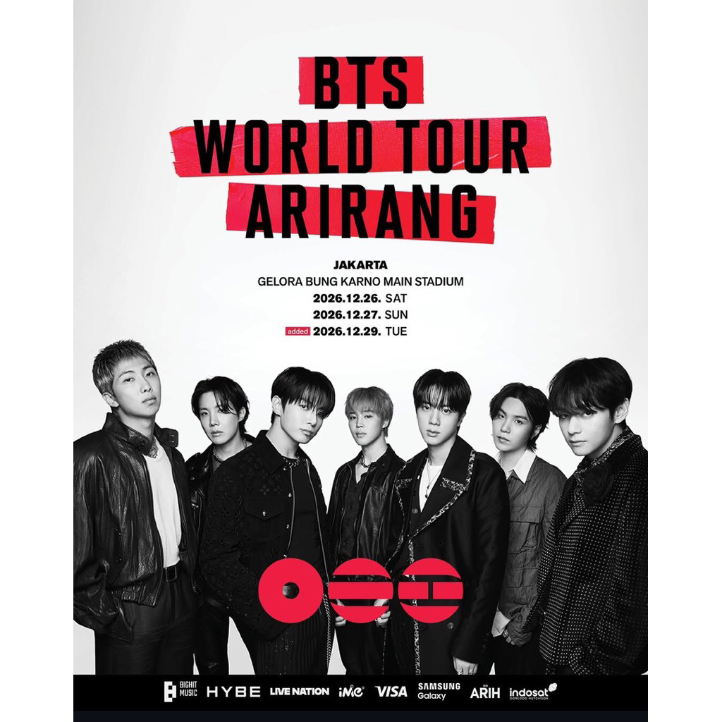 Tiket Konser BTS Arirang World Tour Jakarta