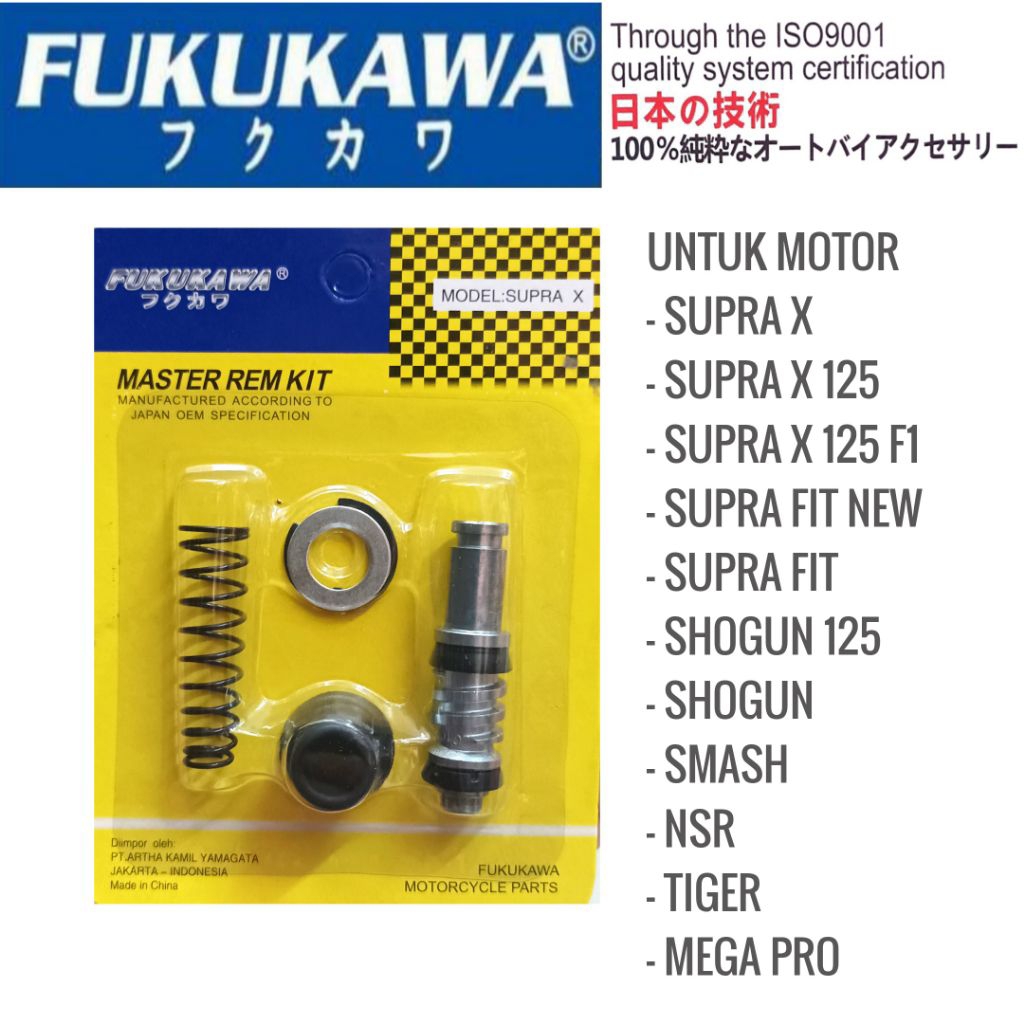 MASTER REM KIT SUPRA X FUKUKAWA sil isi master rem karisma supra fit