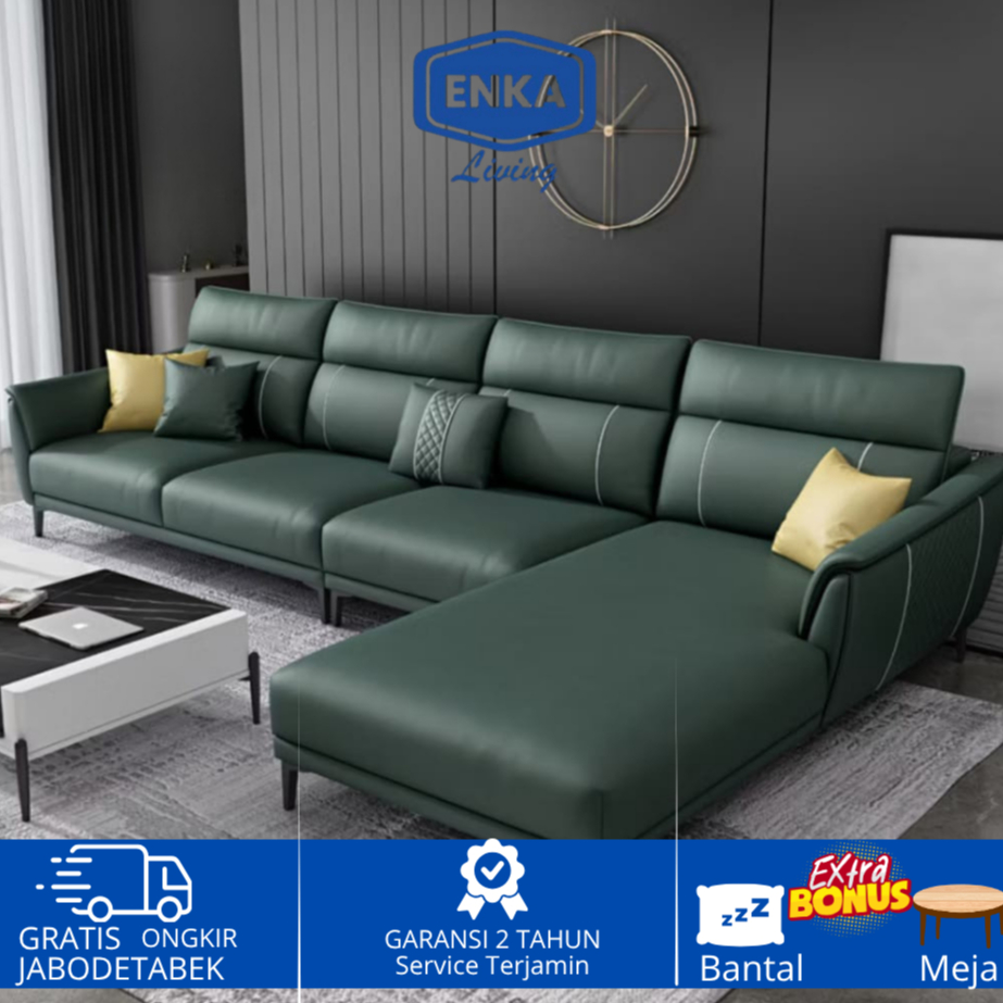 Sofa Minimalis Ruang Tamu Kecil leter L Desain Terbaru