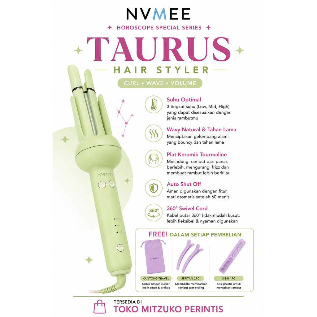 NVMEE HAIR STYLER (CURLIER) “TAURUS”
