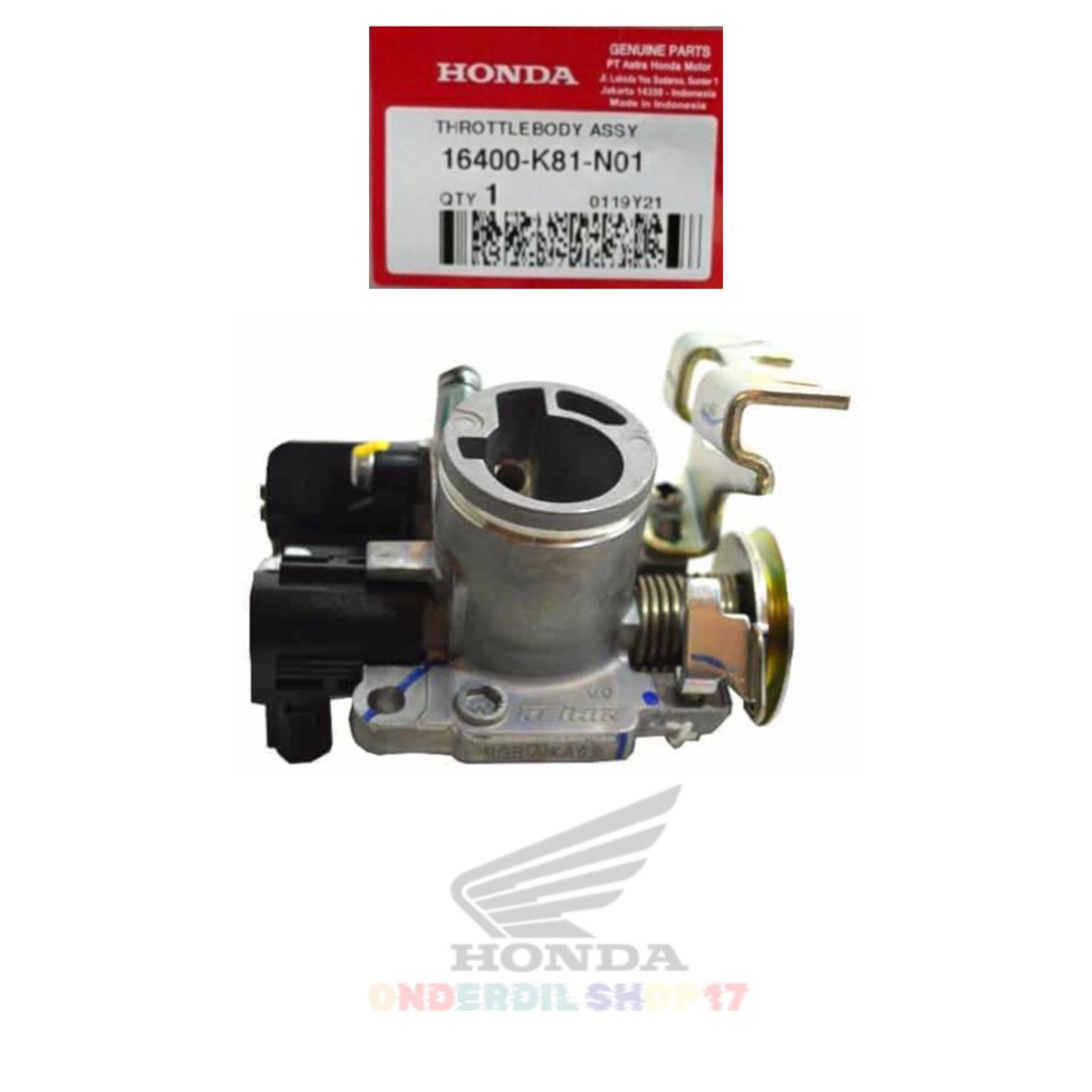 16400K18N01 THROTTOL BODY SET HONDA BEAT ESP VARIO 110ESP SCOOPY ESP ASLI HONDA