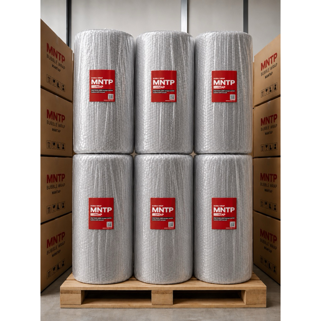 BUBBLE WRAP HITAM PUTIH UK 125x50M 1ROLL ( INSTAN )