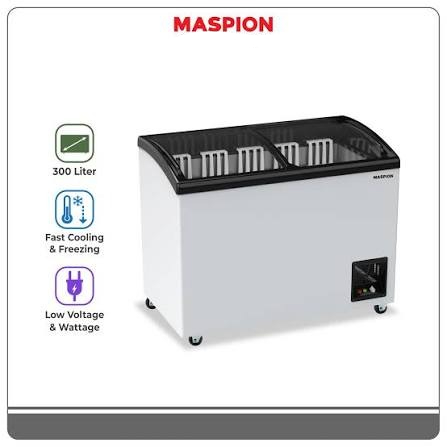 FREEZER SLIDING KACA MASPION UFH 400 C CHEST FREEZER KACA 400 L