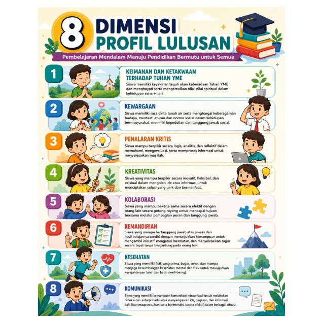 Spanduk Banner 8 Dimensi Profil Lulusan