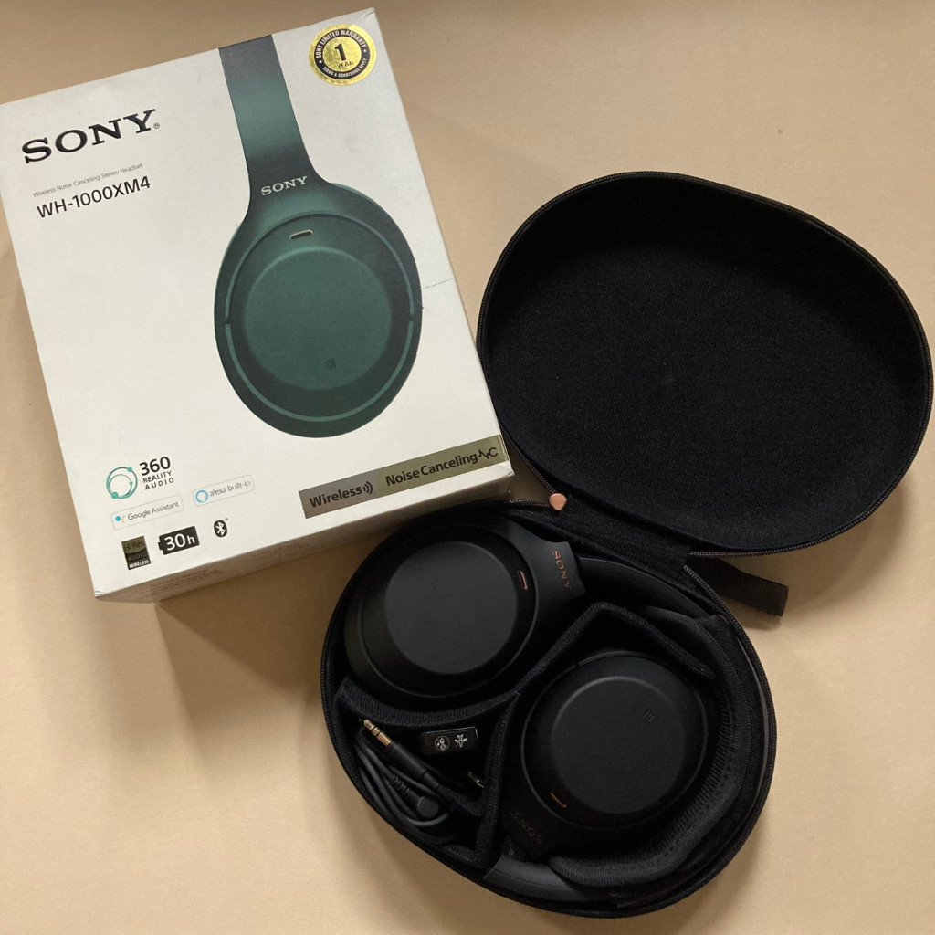 Headphone Sony WH-1000XM4 Headset Noise Cancelling Second Original