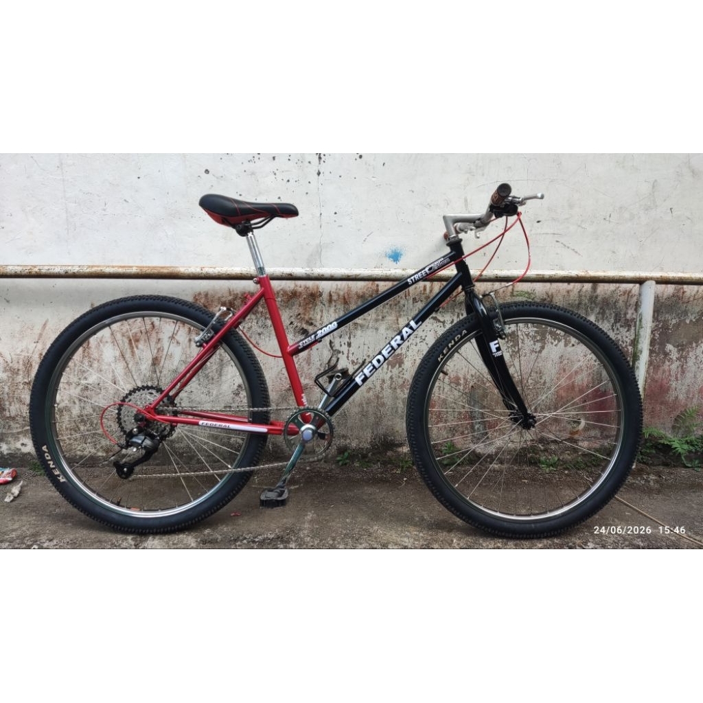 Sepeda federal lady minus fork bukan asli