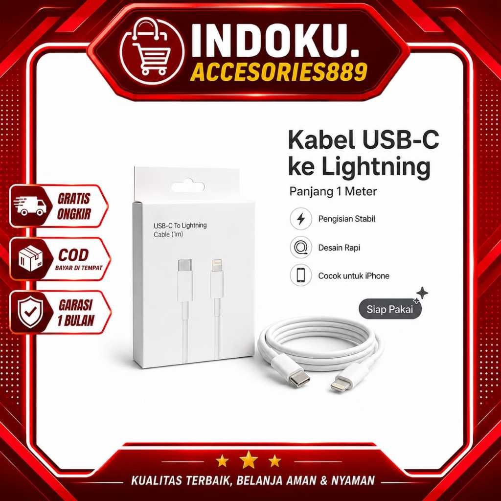 KABEL DATA USB-C TO IPON FAST 1M