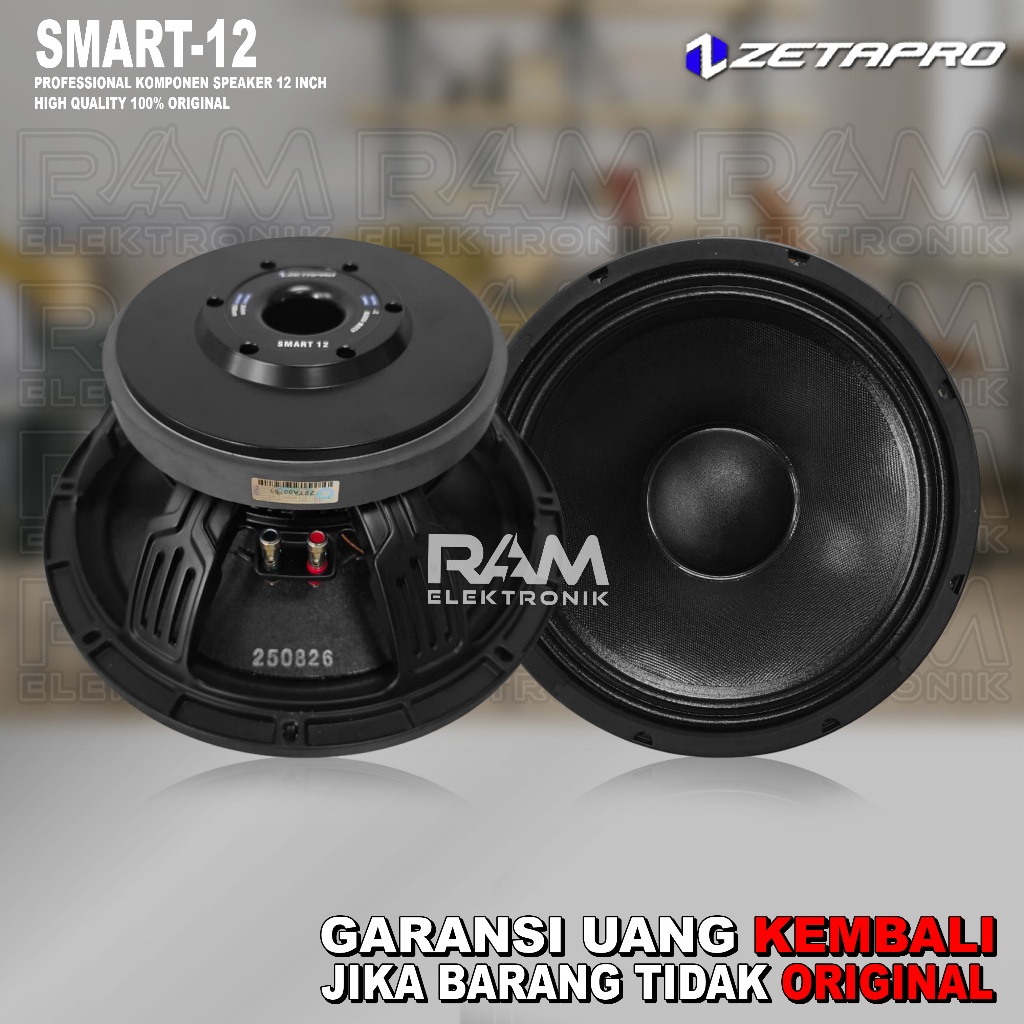 Komponen Speaker 12 Inch ZETAPRO SMART12 | SMART 12 Original 900 Watt