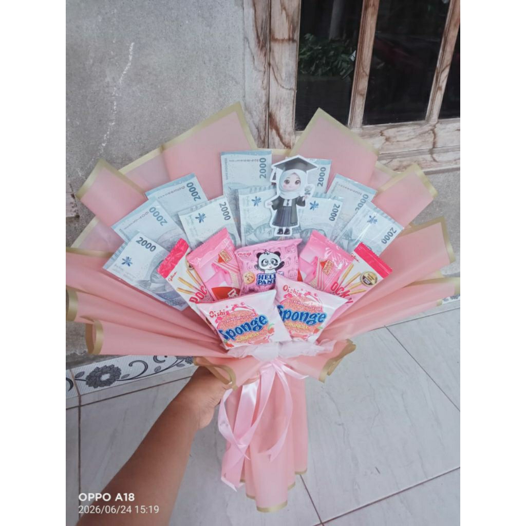buket jajan dan uang