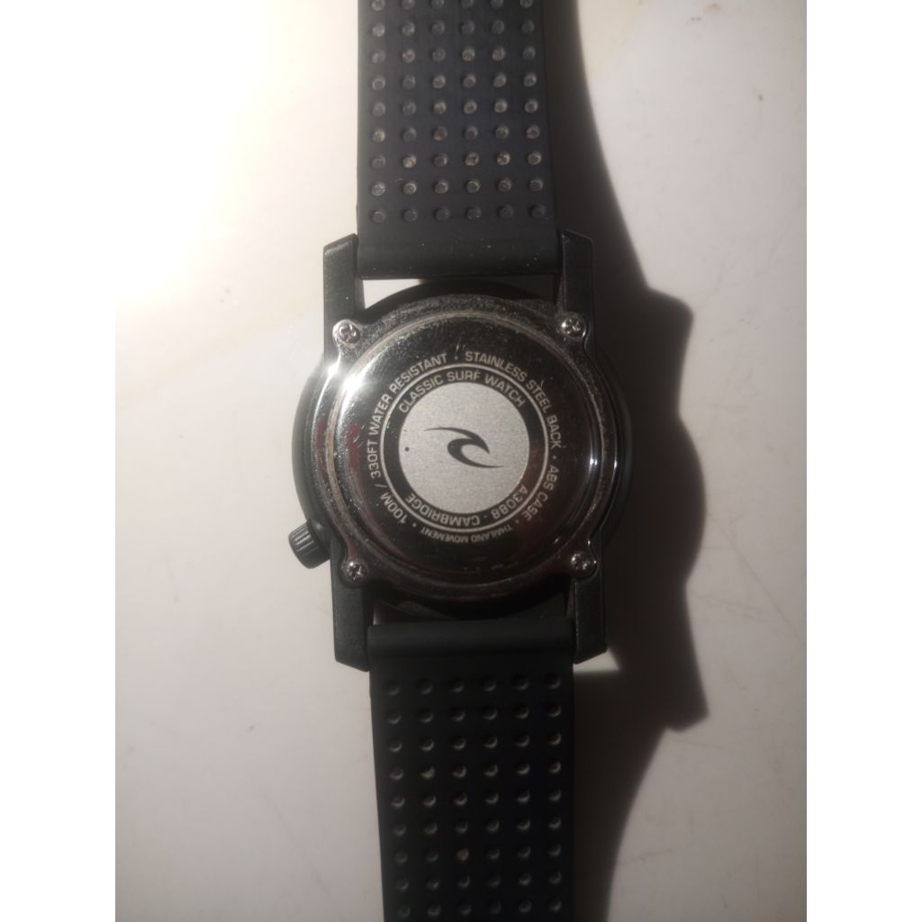 RIPCURL jam tangan analog cambridge silicon Black ORIGINAL 100%
