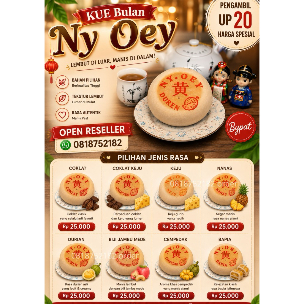 Kue Tiong Ciu Pia / Kue Bulan -  Ny Oey
