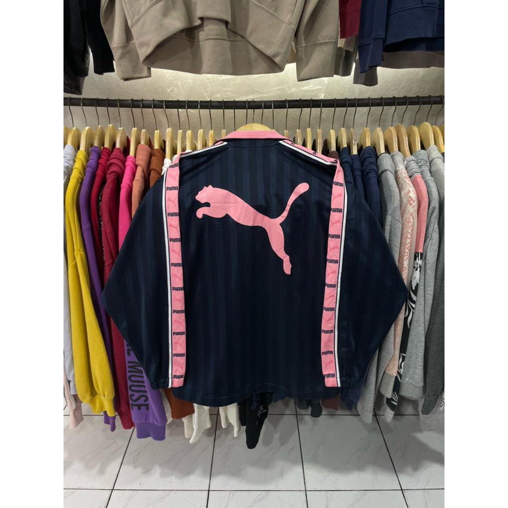 TRACK JACKET PUMA SHADOW STRIPE NAVY/PINK
