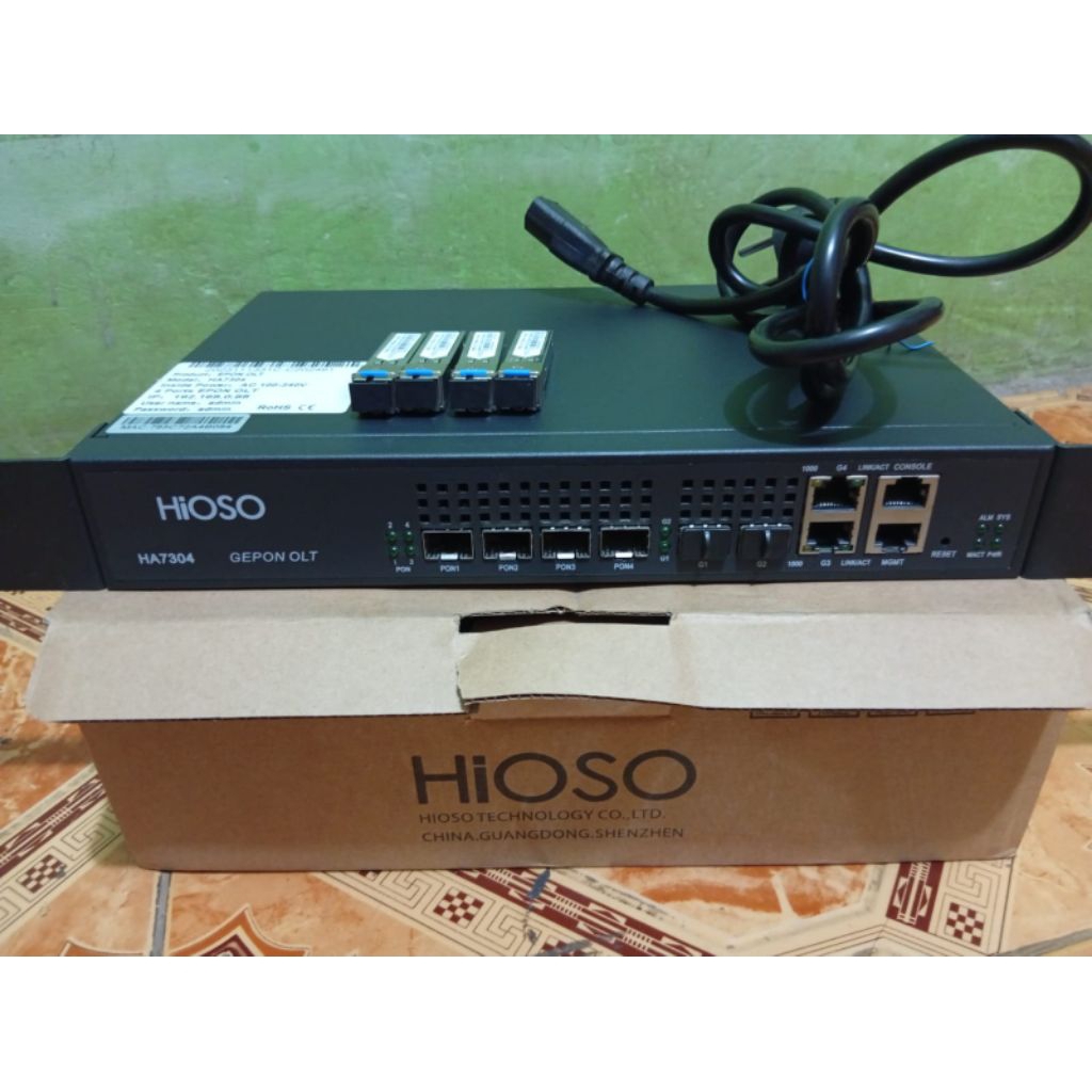 Hioso olt epon 4 pon bekas normal