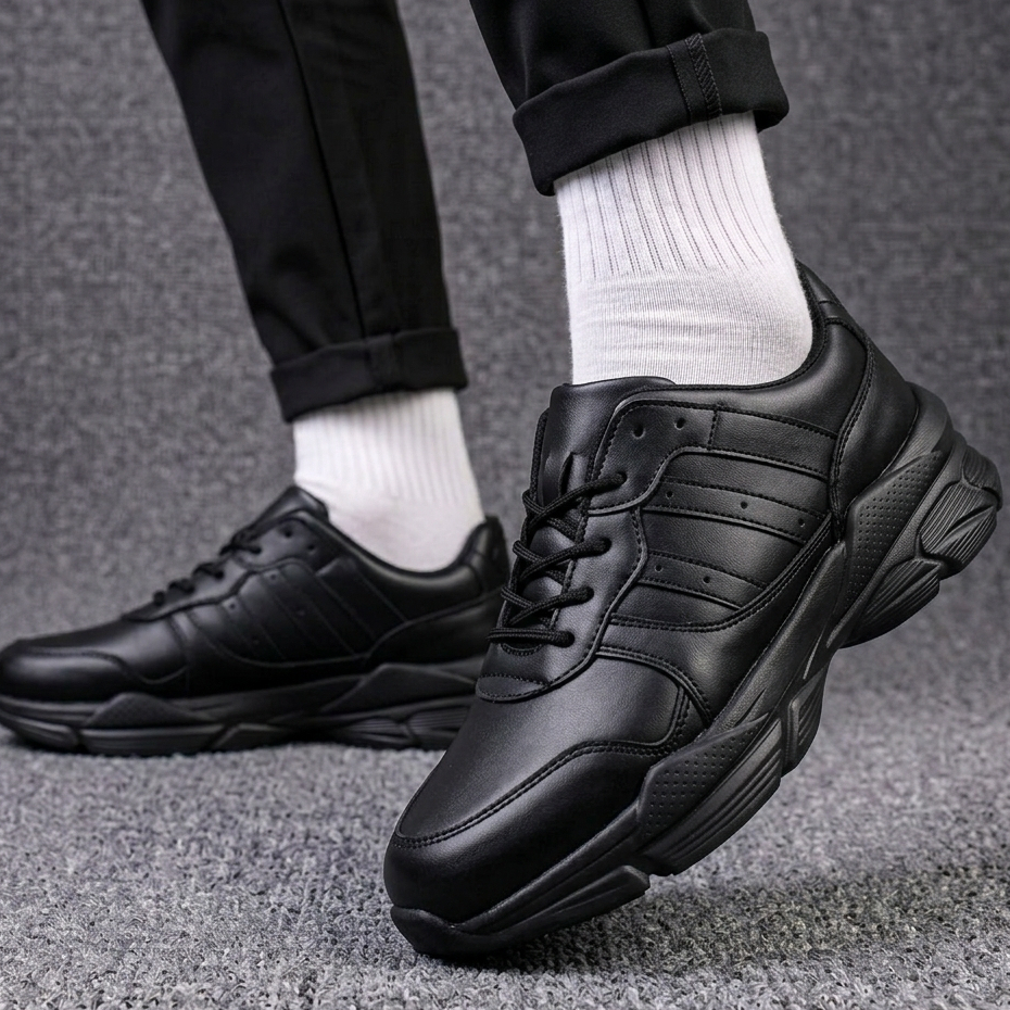 Sepatu Pria Sneakers Sole Phylon Hitam Chunky