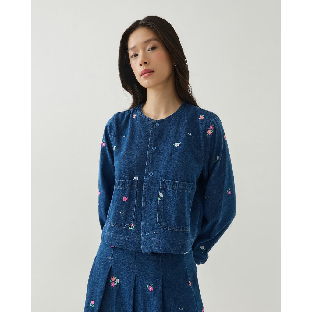 NASL by Nagita Slavina Sweet Meadow Denim Jacket