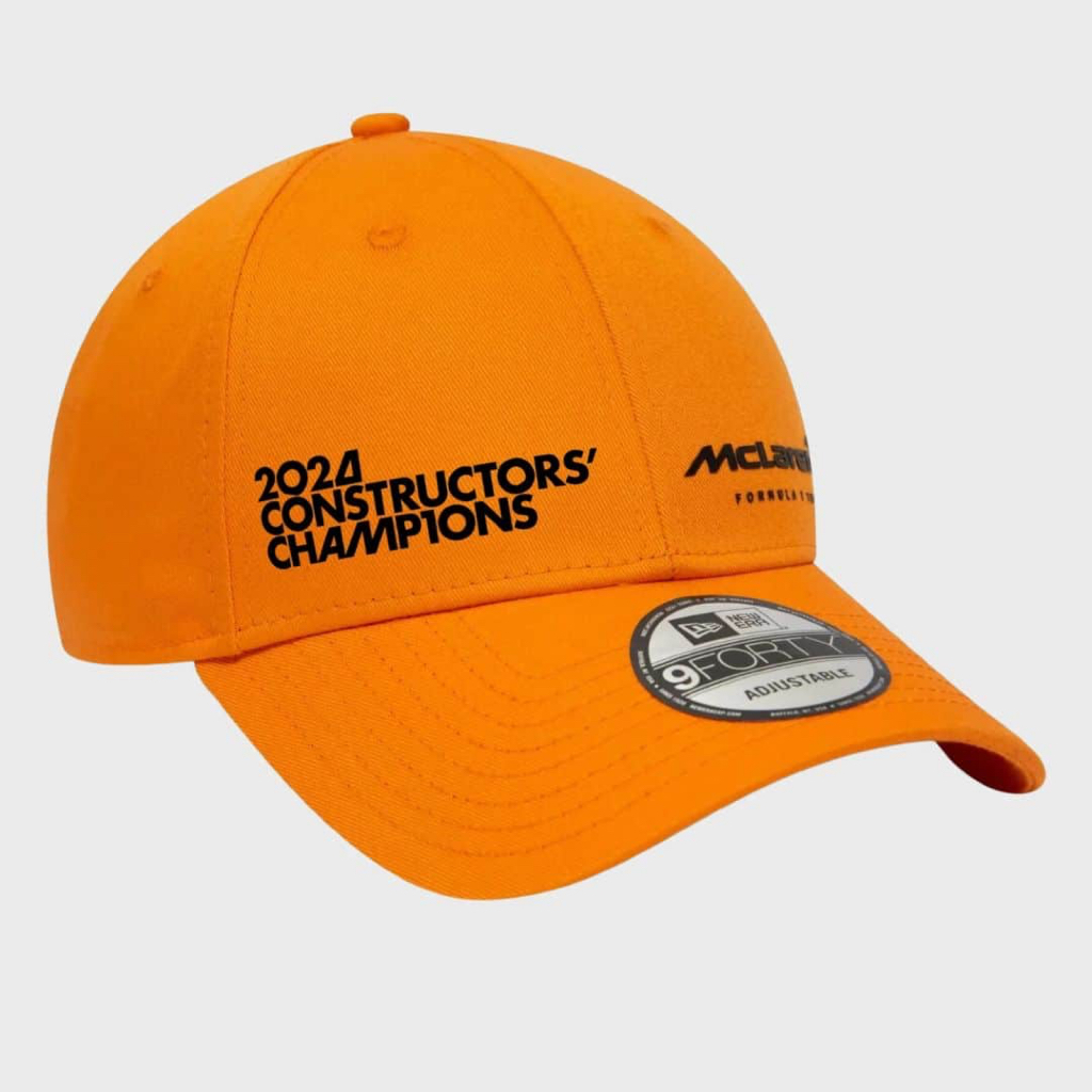 Mclaren F1 Team – 2024 Constructors Champion 9Forty Cap. Topi Official Formula 1 Merchandise