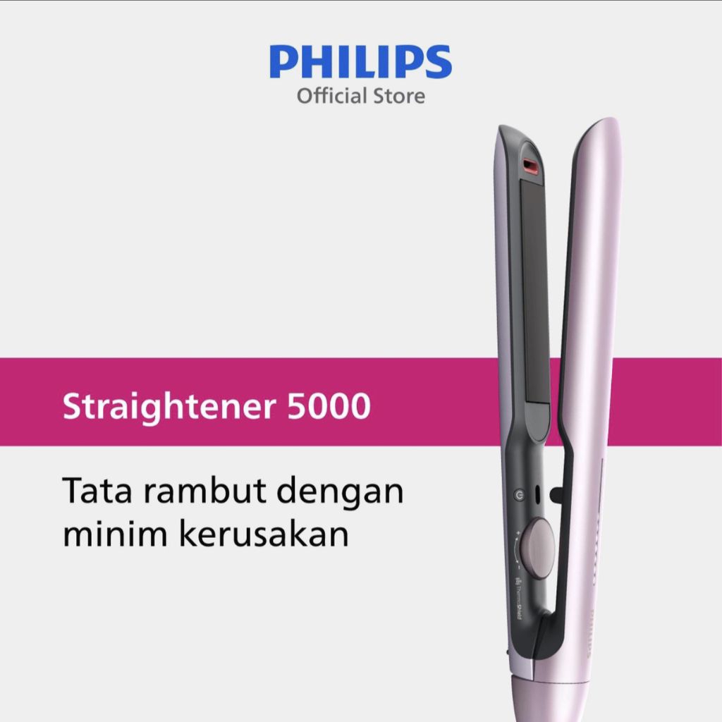 Philips Straightener 5000 Argan Plate Catokan Pelurus Rambut