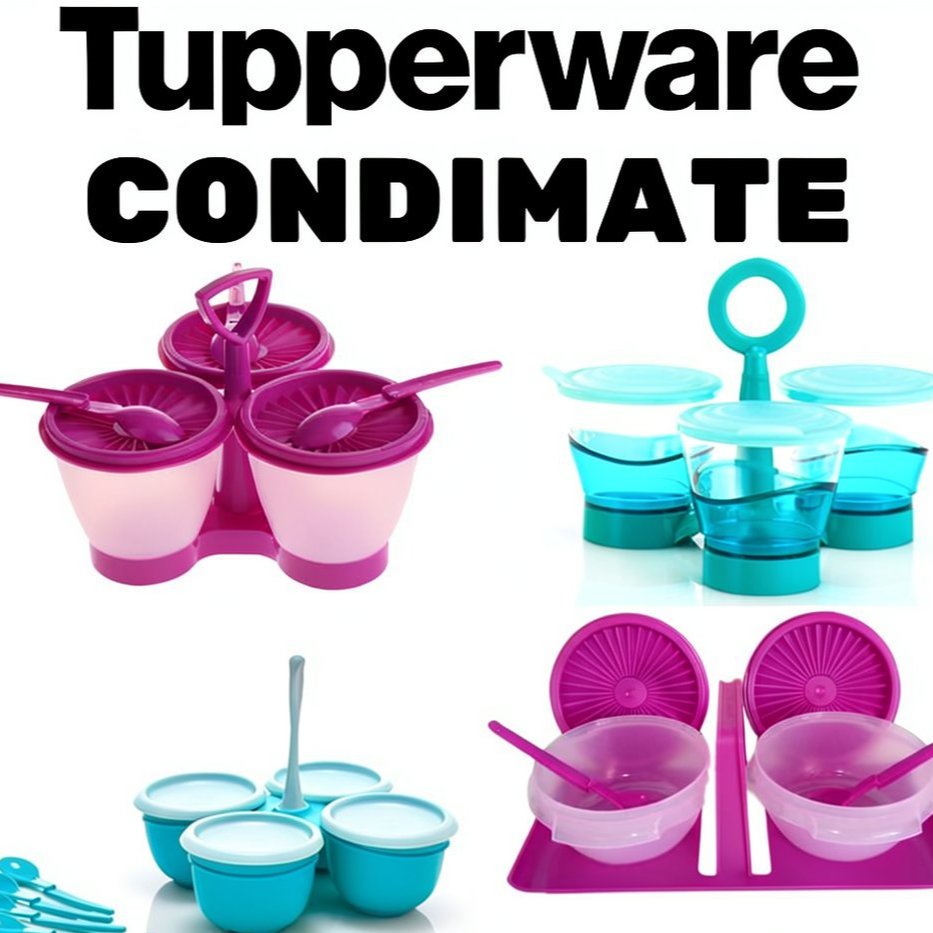 condimate set Tupperware tempat bumbu