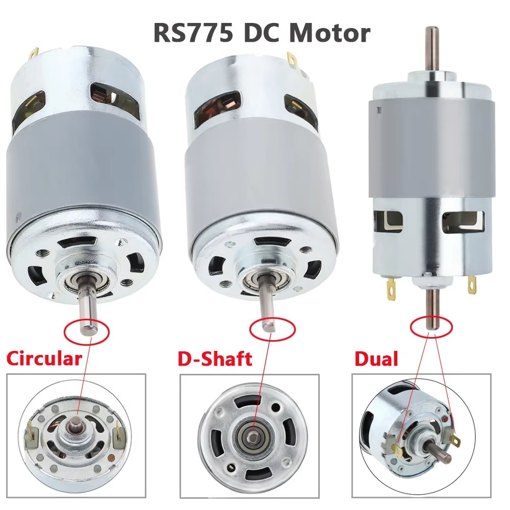 Dinamo DC 21V Motor 775 High speed Large torque RS775 Torsi Besar 15000rpm 12-21V