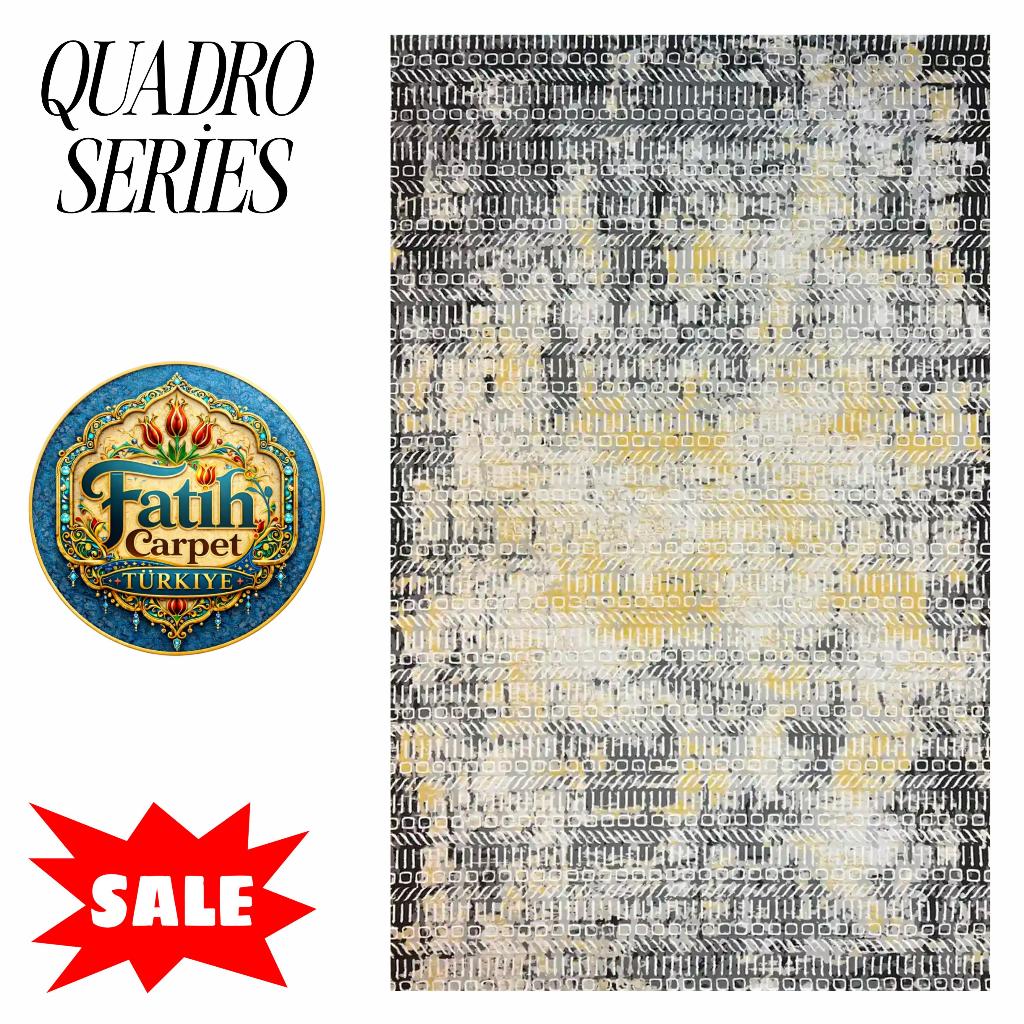 Karpet minimalis impor Turki merek Quadro-QDR1