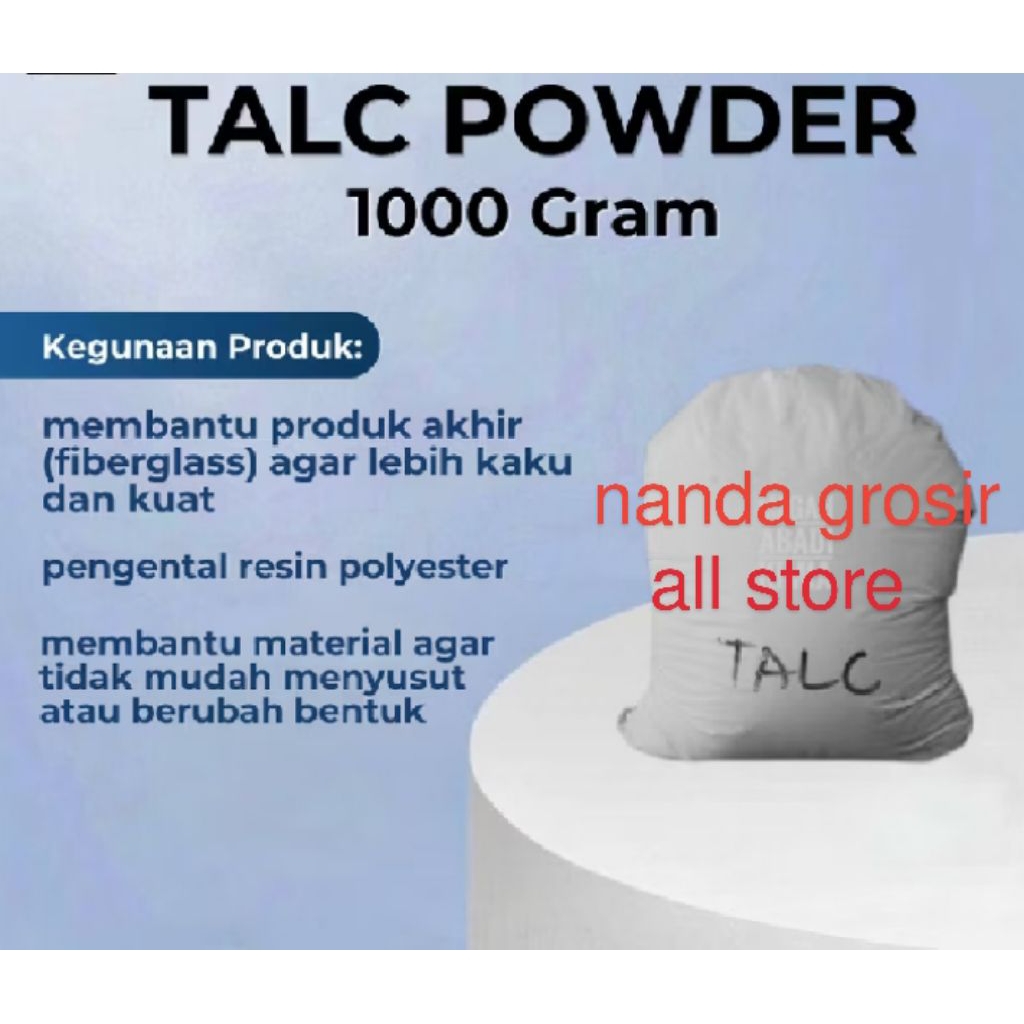 Talc Powder Penguat Campuran Resin