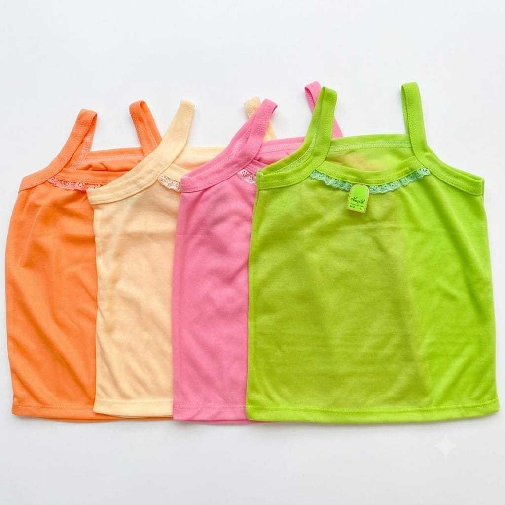 6 PCS Singlet Anak Perempuan Remaja