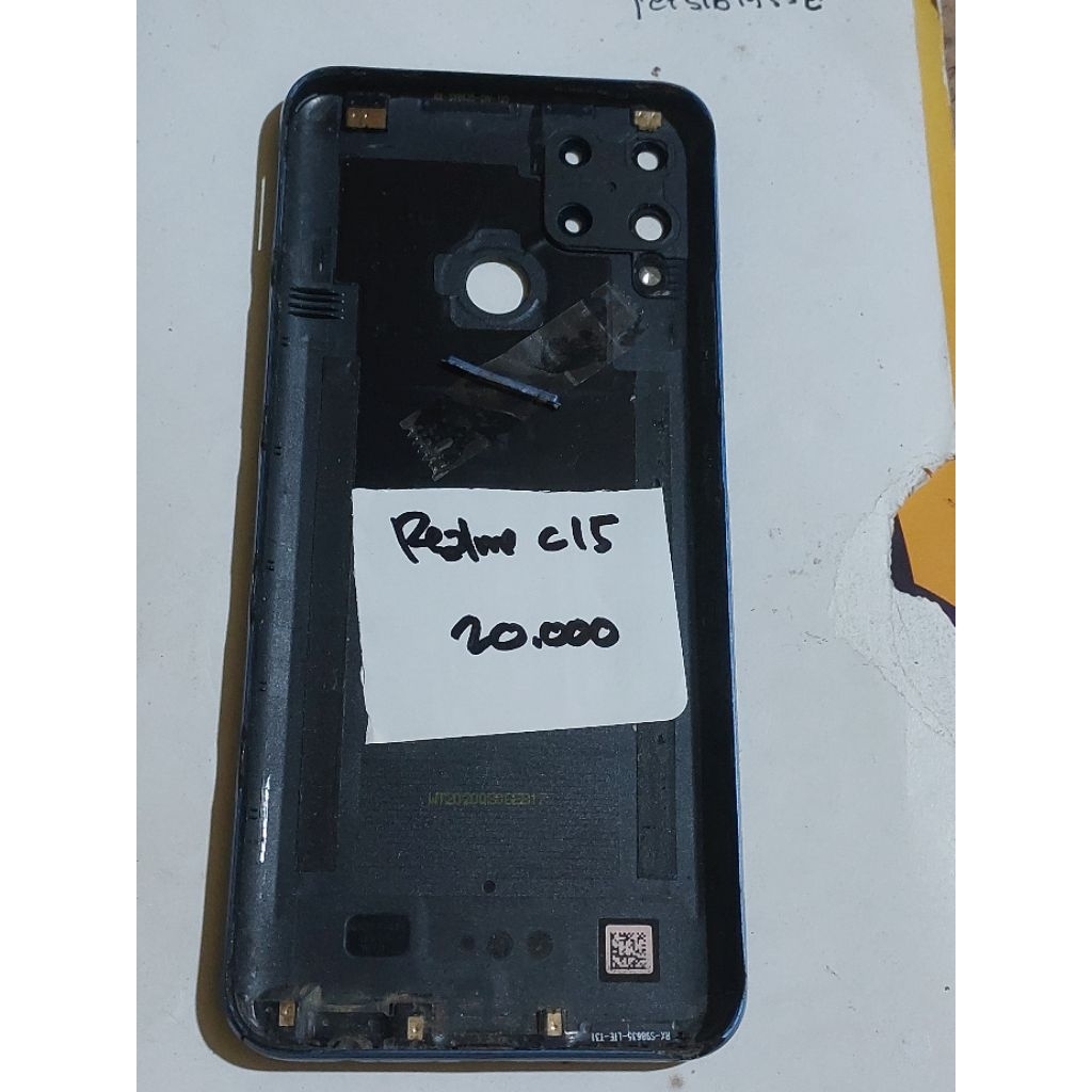backdoor realme c15 second original cabutan