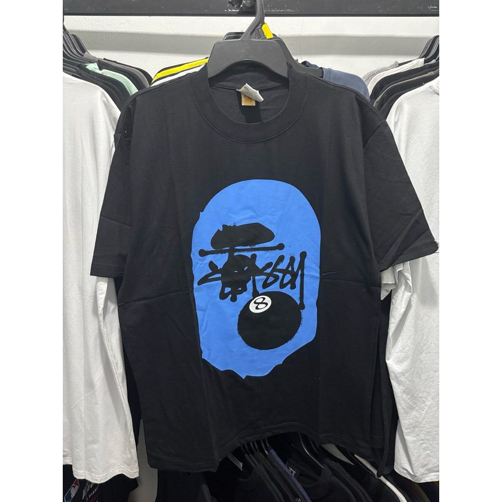 Bape stussytee blue second
