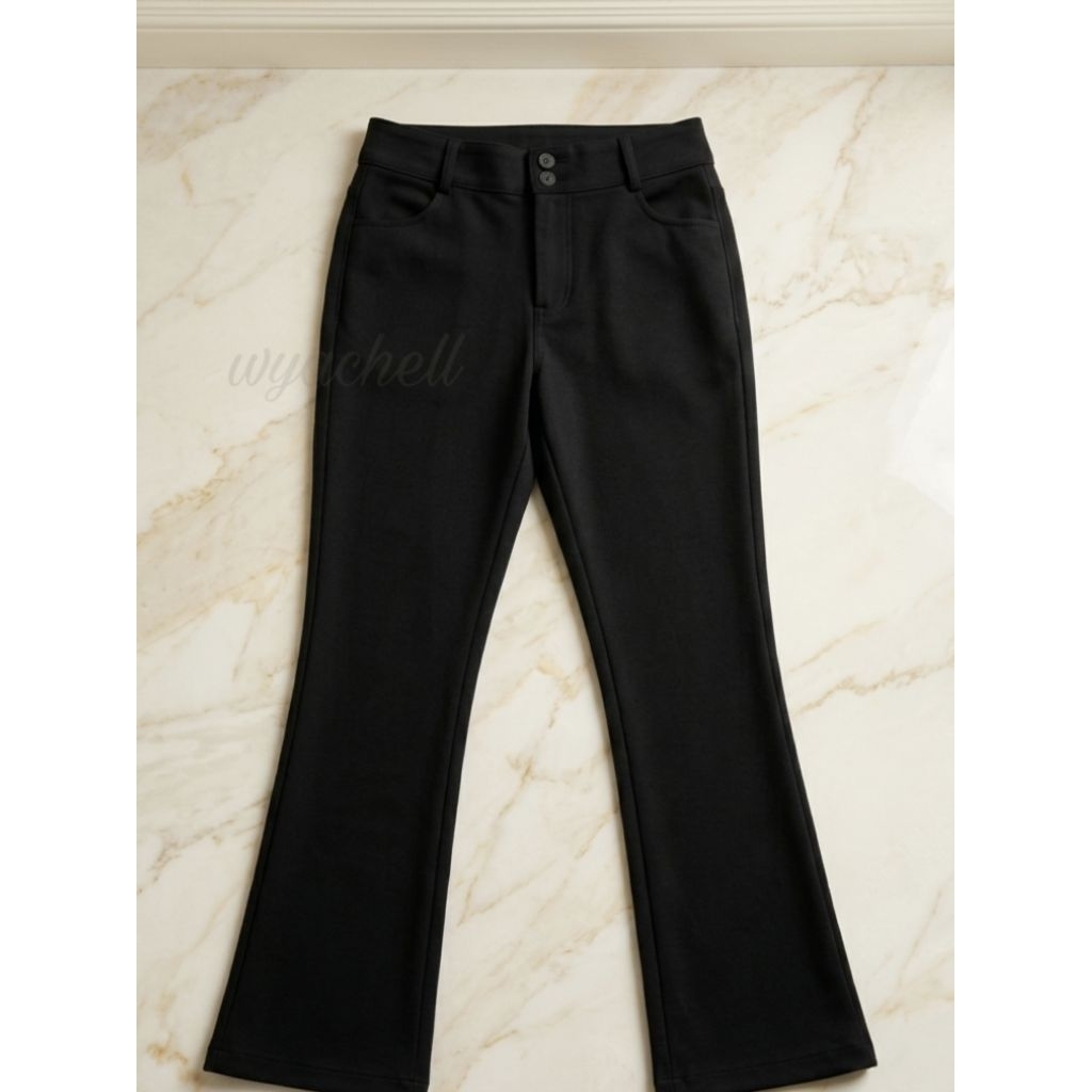 CELANA KANTOR FLAREPANTS BAHAN KAIN SEMI CUTBRAY 45k
