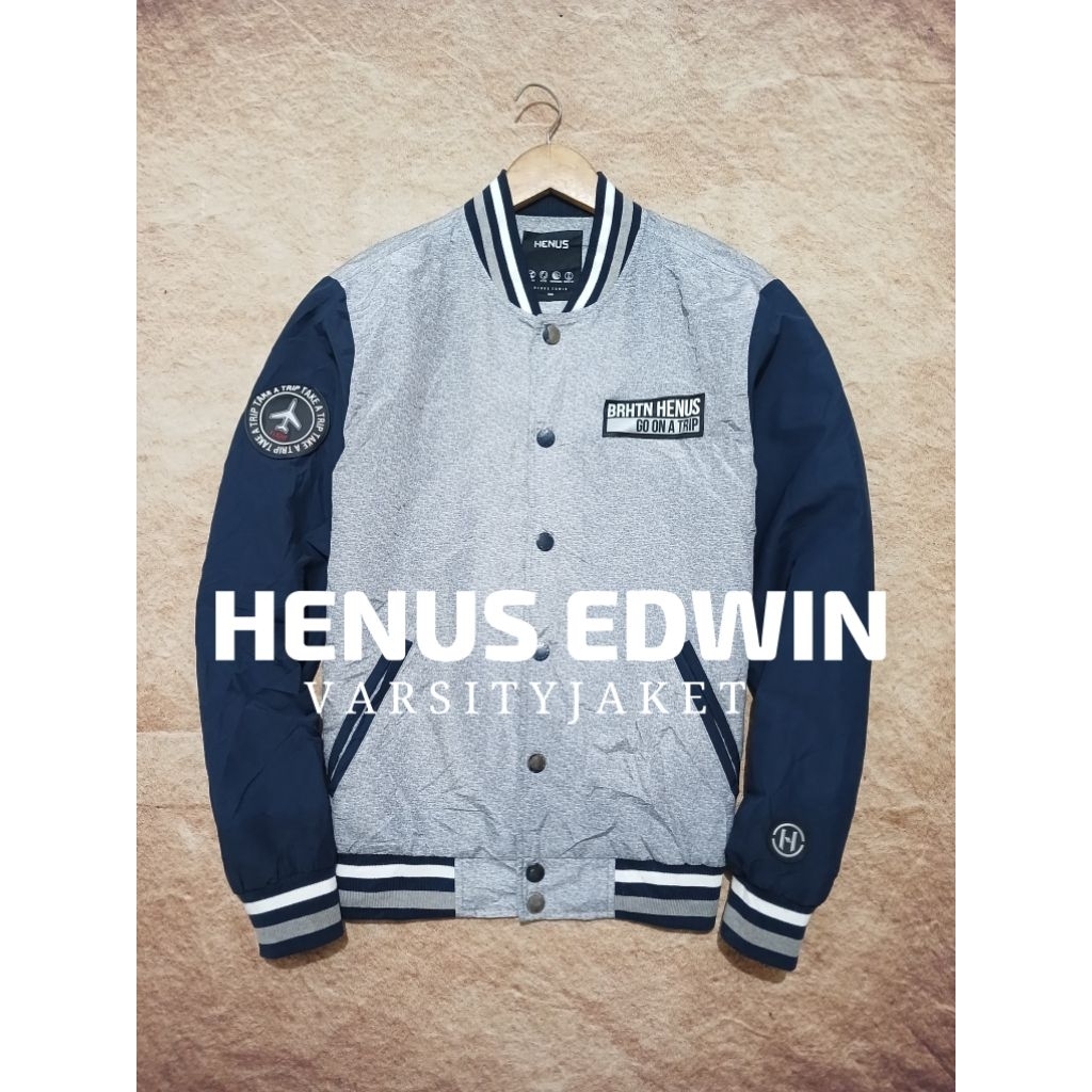 Jaket varsity keren HENUS EDWIN bekas pakai