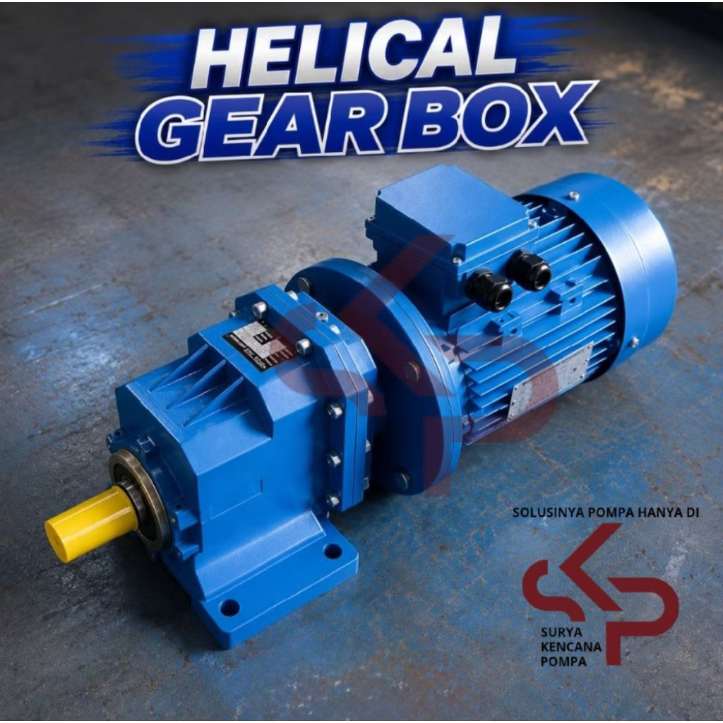 HELICAL GEARBOX CHCZ01 RATIO 28 MOTOR POWER 0.55KW 0.75HP 4POLE 3PHASE 380V FOOT MOUNTED