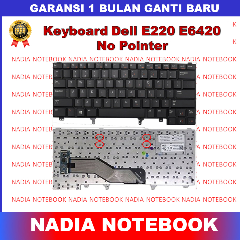 Keyboard Laptop Dell e6420 e5420 e6220 e6320 e6430