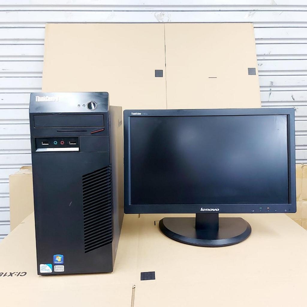 PAKET PC LENOVO Intel Core i5 Ram 8 Gb SSD 256 GB Monitor 19 inch ( BERGARANSI )