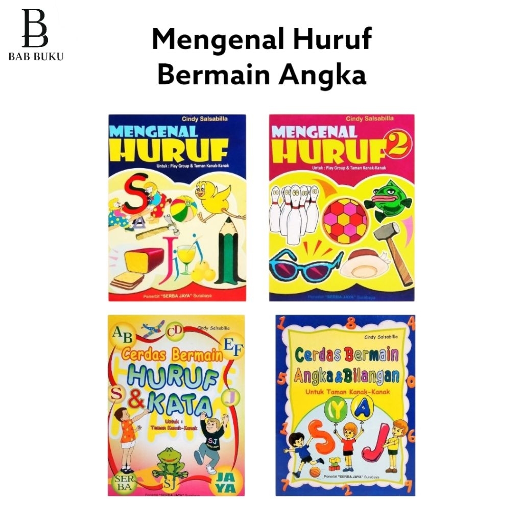 Buku Cerdas Bermain Huruf Angka Mengenal Huruf - Cerdas Bermain Huruf Angka