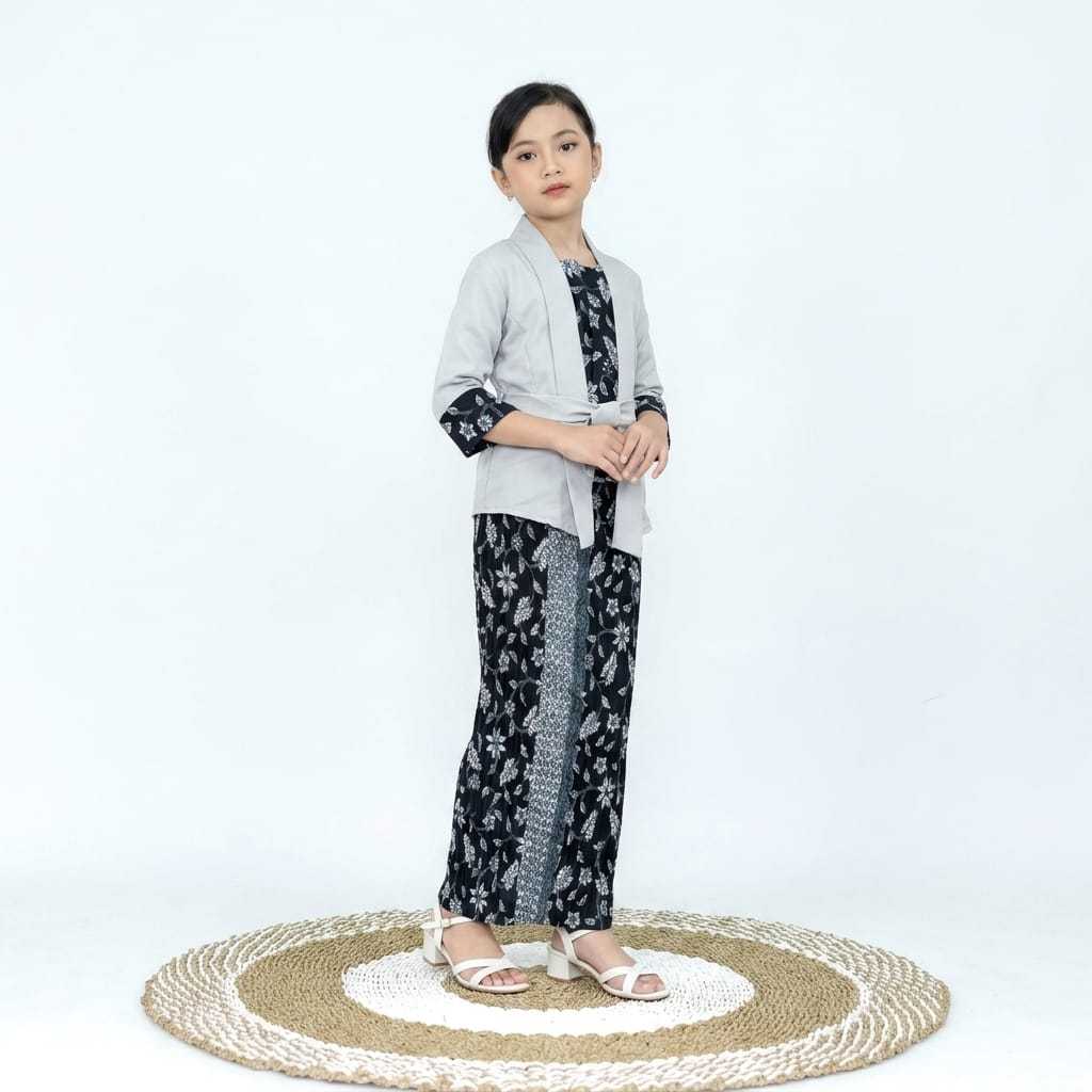 Setelan Kebaya Kutubaru Elnira Anak / Kebaya Anak Umur 4-12 Tahun / Baju Anak Wisuda Pesta Kondangan
