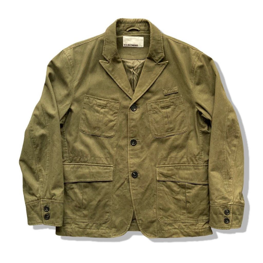 BESLOW STANDARD COTTON WORKER JACKET OLIVE